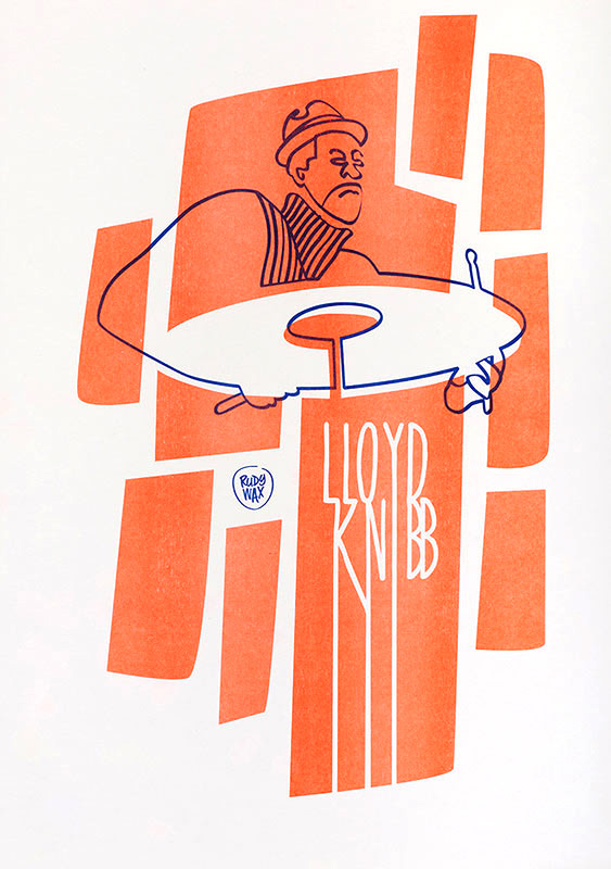 2-tone Risoprint A3 // "Lloyd Knibb"